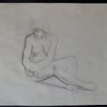 MOISE KISLING, Seated Nude / Nu Assis, 1923, 1923