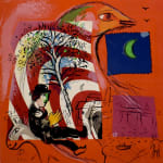 MARC CHAGALL, When Abdullah got the Net Ashore…, from: Four Tales from the Arabian Nights, 1948