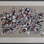 JEAN DUBUFFET, Galloping Race, from: Fables | Course la galope: Fables, 1976