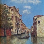 ALBERT DUPRAT, Gondola on a Venetian Canal, 1904, 1904