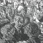 JEAN AUGUSTE GAUDIN, La Foule, Etude de Nuit