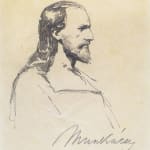 MIHÁLY VON MUNKÁCSY, Nude / Sketch for the Portrait of Franz Liszt, circa 1890