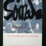 SIZU SIMADA, Exhibition Poster Galerie du Damier, 1965