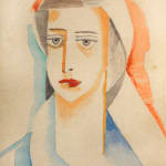 PINCHAS LITVINOVSKY, Portrait of a Woman, 1920