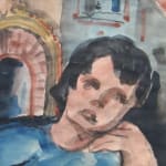 BÉLA KÁDÁR, Woman with Blue Necklace, circa 1930