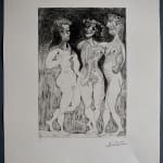 PABLO PICASSO, Caricature of General de Gaulle and Two Women, from: Series 347| Caricature du général de Gaulle et deux...