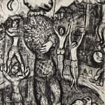 MARC CHAGALL, When Abdullah got the Net Ashore…, from: Four Tales from the Arabian Nights, 1948