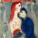 MARC CHAGALL, When Abdullah got the Net Ashore…, from: Four Tales from the Arabian Nights, 1948