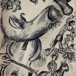 MARC CHAGALL, When Abdullah got the Net Ashore…, from: Four Tales from the Arabian Nights, 1948