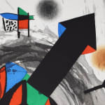JOAN MIRÓ, Figure with Arrow | Personnage à la flèche noire, 1977