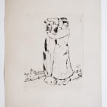 MARC CHAGALL, When Abdullah got the Net Ashore…, from: Four Tales from the Arabian Nights, 1948