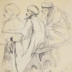 MIHÁLY VON MUNKÁCSY, Nude / Sketch for the Portrait of Franz Liszt, circa 1890