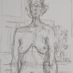 ALBERTO GIACOMETTI, Nude with Flowers | Nu aux fleurs, 1960