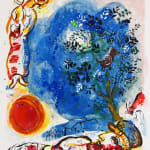 MARC CHAGALL, When Abdullah got the Net Ashore…, from: Four Tales from the Arabian Nights, 1948