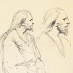 MIHÁLY VON MUNKÁCSY, Nude / Sketch for the Portrait of Franz Liszt, circa 1890