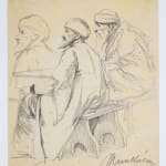 MIHÁLY VON MUNKÁCSY, Nude / Sketch for the Portrait of Franz Liszt, circa 1890