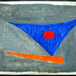 ANTAL BIRÓ, Red and Blue Composition, 1963