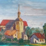 VIOLETTE STERNIK, Landscape with Church