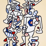 JEAN DUBUFFET, Galloping Race, from: Fables | Course la galope: Fables, 1976