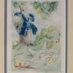 LOUIS ICART, Meadow Maiden from "La Nuit et le Moment", 1946