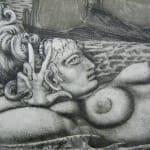 ERNST FUCHS, Aura (Eva Vignette), 1976