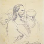 MIHÁLY VON MUNKÁCSY, Nude / Sketch for the Portrait of Franz Liszt, circa 1890