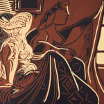 PABLO PICASSO, Caricature of General de Gaulle and Two Women, from: Series 347| Caricature du général de Gaulle et deux...