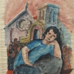 BÉLA KÁDÁR, Woman with Blue Necklace, circa 1930