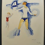 KEES VAN DONGEN, Woman on the Beach, Trouville | Femme Sur la Plage, Trouville, 1966