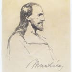 MIHÁLY VON MUNKÁCSY, Nude / Sketch for the Portrait of Franz Liszt, circa 1890