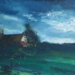 MAURICE DE VLAMINCK, Landscape in Normandy, circa 1940's