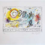 MARC CHAGALL, When Abdullah got the Net Ashore…, from: Four Tales from the Arabian Nights, 1948