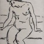 ALEXEJ VON JAWLENSKY, Seated nude with Face in Profile | Sitzender Akt mit Gesicht im Profil, 1912