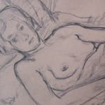 MIKHAIL LARIONOV, Woman Lying on Bed, 1928