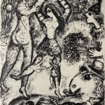MARC CHAGALL, When Abdullah got the Net Ashore…, from: Four Tales from the Arabian Nights, 1948