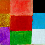 ANTAL BIRÓ, Red and Blue Composition, 1963