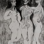 PABLO PICASSO, Caricature of General de Gaulle and Two Women, from: Series 347| Caricature du général de Gaulle et deux...