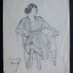 FRIGYES STROBENTZ, Woman sitting in a Chair