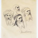 MIHÁLY VON MUNKÁCSY, Nude / Sketch for the Portrait of Franz Liszt, circa 1890