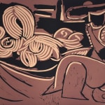 PABLO PICASSO, Caricature of General de Gaulle and Two Women, from: Series 347| Caricature du général de Gaulle et deux...