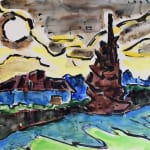 KARL SCHMIDT-ROTTLUFF, Animated Autumn Landscape | Bewegte Herbstlandschaft, 1967