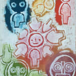 ANTAL BIRÓ, Red and Blue Composition, 1963