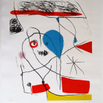 JOAN MIRÓ, Figure with Arrow | Personnage à la flèche noire, 1977