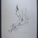 TSUGOUHARU FOUJITA, Profile of Madonna | Profil de Madonne, 1957