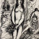 MARC CHAGALL, When Abdullah got the Net Ashore…, from: Four Tales from the Arabian Nights, 1948