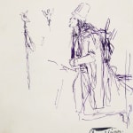 MIHÁLY VON MUNKÁCSY, Nude / Sketch for the Portrait of Franz Liszt, circa 1890