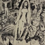 MARC CHAGALL, When Abdullah got the Net Ashore…, from: Four Tales from the Arabian Nights, 1948