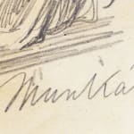 MIHÁLY VON MUNKÁCSY, Nude / Sketch for the Portrait of Franz Liszt, circa 1890