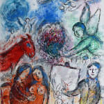 MARC CHAGALL, When Abdullah got the Net Ashore…, from: Four Tales from the Arabian Nights, 1948
