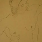 JULES PASCIN, Nude Sitting on a Chair, 921
